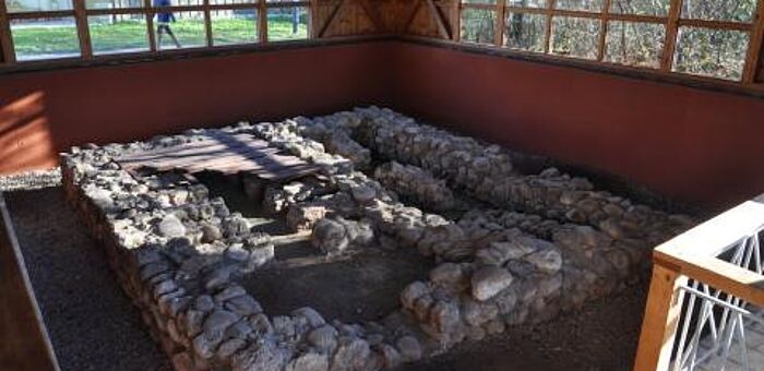 Ausgrabung einer römischen Darre